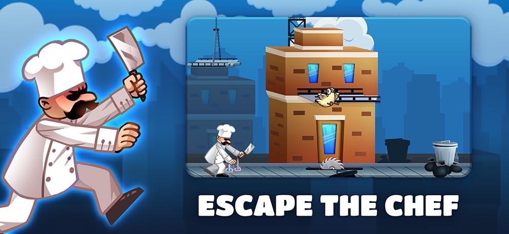 Escapá del Chef en Runaway Chicken