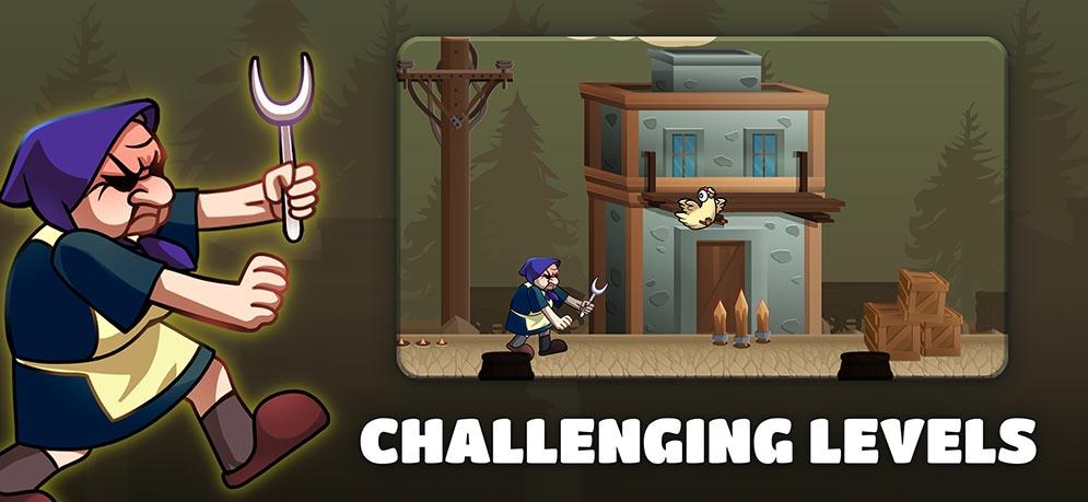 Hay niveles desafiantes en Runaway Chicken